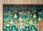 多彩的東南亞風(fēng)格一居室書(shū)房背景墻裝修效果圖